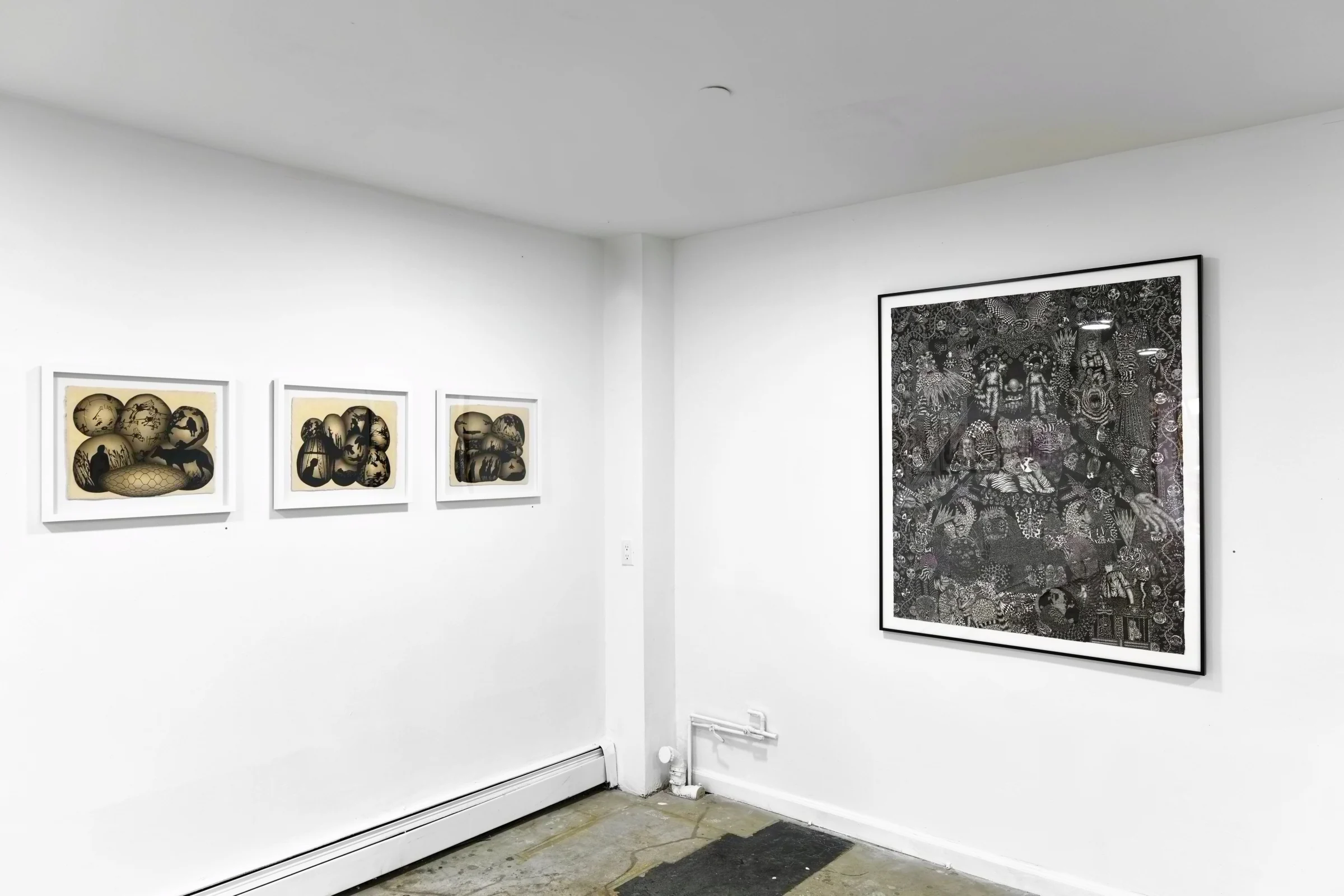 Installation view, Remains, 46 Hester Street, New York, 2026