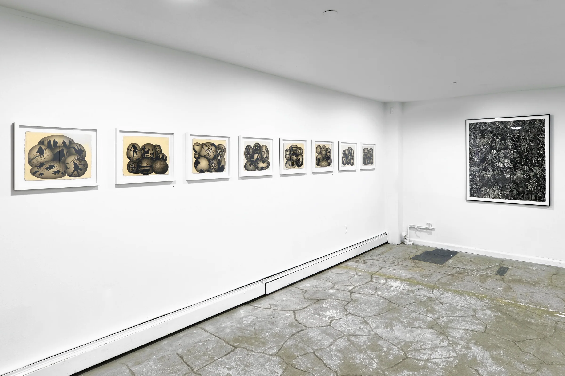 Installation view, Remains, 46 Hester Street, New York, 2026